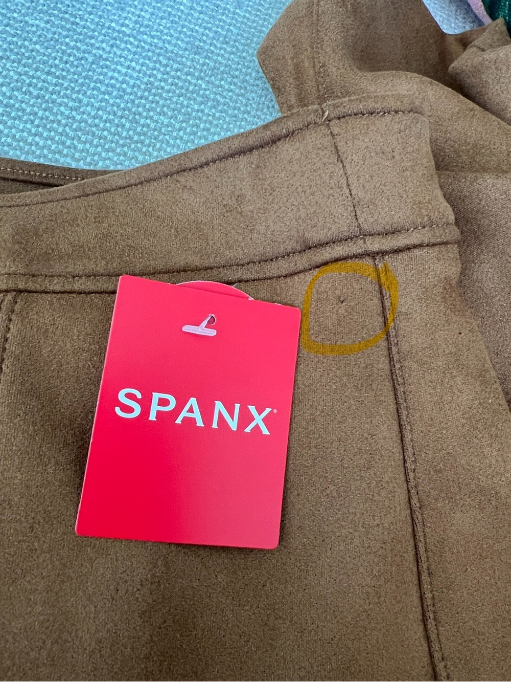 SPANX Chestnut Brown Wide-Leg Ponte Pants - Picture 7 of 8